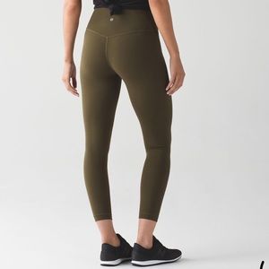 Lululemon Army Green Leggings